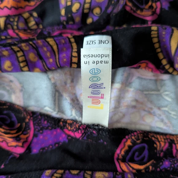 LuLaRoe Colorful Owl Print Patterned Leggings - Picture 2 of 3